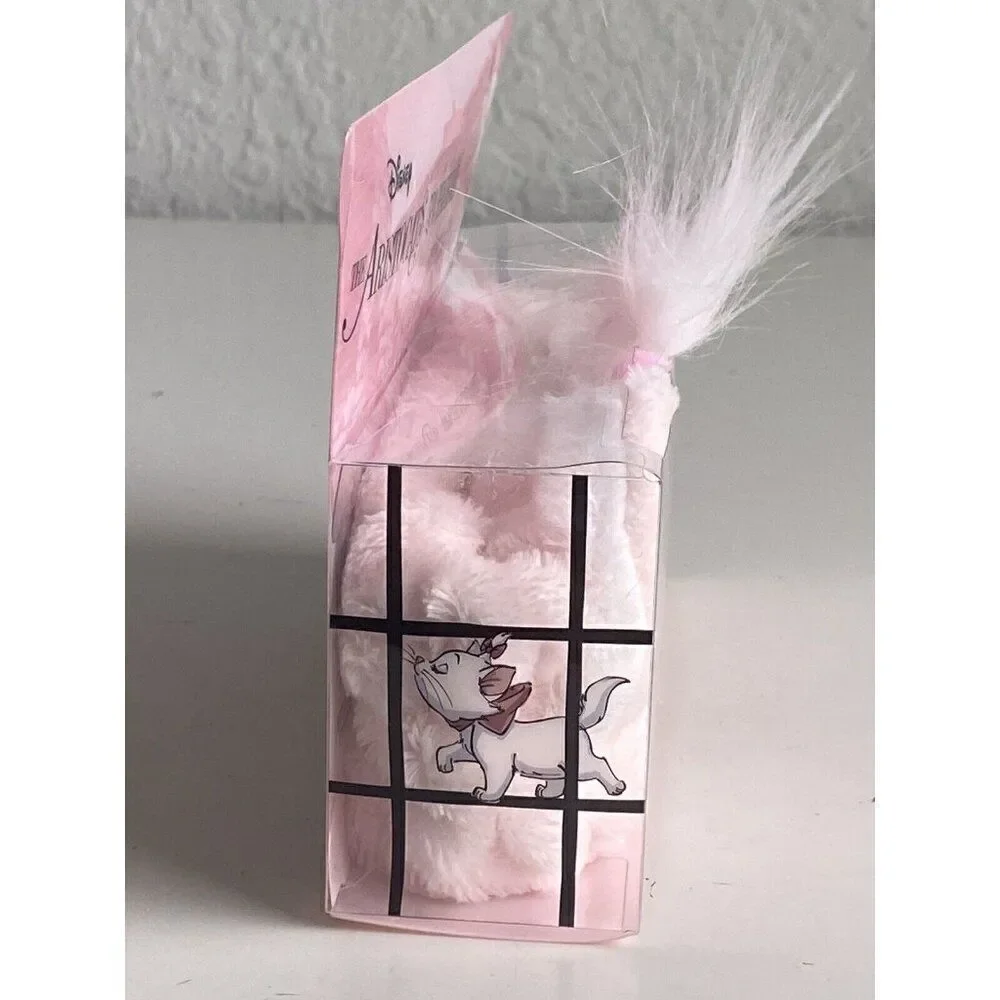 Disney's The Aristocats‎ Marie Fluffy Spa Headband Pink White Cat Ears Bow NEW